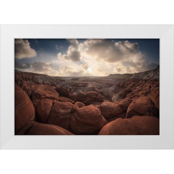 Turienzo, Carlos F 24x17 White Modern Wood Framed Museum Art Print Titled - Paria Rimrocks