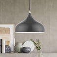 thumbnail image 3 of 41172-96 Livex Lighting Amador - 1 Light Pendant In Transitional Style-15 Inches Tall and 11.75 Inches Wide-Shiny Dark Gray/Polished Chrome Finish, 3 of 8