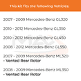 thumbnail image 2 of MAX Advanced Brakes - Rear Brake Kit For 2007-2009 Mercedes-Benz ML320| Carbon Ceramic Brake Pad and Rotor Kit| Daily Driving OE Replacement Brake Rotors, 2 of 9