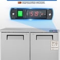 thumbnail image 2 of KFFKFF 48"W Refrigerated Prep Table 12.85 Cu. Ft. Food Prep Fridge with 2 Doors, Adjustable Shelf, LED Temp Control, 2 of 8