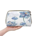 thumbnail image 4 of Gaeub Pale Blue Lotus Flowers Printed Travel Cosmetic Bag,Makeup Bag, Large Capacity Toiletry Bag for Women, Portable Pouch Make Up Organizer with Zipper and Divider, 4 of 8