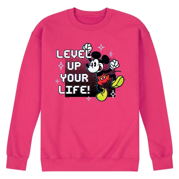 Disney - Level Up Your Life - Men's Crew Neck Fleece Pullover