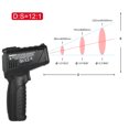 thumbnail image 3 of Lepmerk Industrial thermometer,Temp Display Adjustable Emissivity Infrared With Lcd Kitchen Scientific Non- Temperature Thermometer Infrared Display Owsoo Test Temperature Lcd Adjustable, 3 of 7
