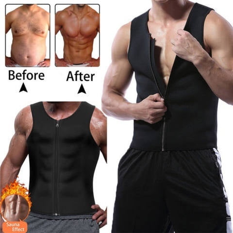 Men Bodybuilding Men Gym Neoprene Sauna Debardeur Homme Vest Sauna Body  Shaper Slimming Tank 