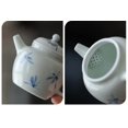 thumbnail image 5 of Chinese Single Pot Ceramic Hand-handled Tea Maker With Filter White Porcelain Hand-painted Orchid Teapot 120ml Kung Fu Tea Set, 5 of 10