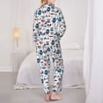 thumbnail image 6 of Goofa Fourth Of July Party Printed Women’s 2 Piece Pajama Set Super,Pajamas Women's Long Sleeve Sleepwear Soft Button Down Loungewear Pjs Lounge Set Nightwear-XX-Large, 6 of 9