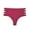 Red, variant on cfhntfmh Plus Size Panties for Women Side Cutout Mid Waisted Seamless Underwear Breathable Comfortable Briefs