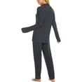 thumbnail image 2 of Sleepwear Womens Pajamas Set Long Sleeve Pjs Cotton Loungewear with Buttons, 2 of 7