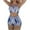Blue, variant on Summer Savings Clearance! Edvintorg Women'S High Waisted Bikini Sets Sporty Front Cross Lace Up Two Piece Swimsuits Color Block High Cut Bathing Suits