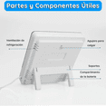 thumbnail image 4 of Termómetro Bloosom  Higrómetro Digital Interior Exterior Con Sonda Blanco, 4 of 4