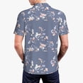 thumbnail image 4 of Balery Watercolor Flowers Butterfly Printed Men’s Short Sleeve Polo Shirt, Midweight Men's Shirt,Golf Polo shirts -3X-Large, 4 of 9