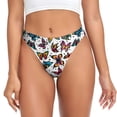 thumbnail image 1 of Fotbe Cute Butterfly Tanga Sin Costuras para Mujer con Estampado – Panties Invisibles, Transpirables y Cómodos para Uso Diario-X-Large, 1 of 6