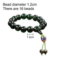 thumbnail image 2 of Pulsera de vidrio de color verde, cuentas de Buda, pulseras elásticas de cuentas de meditación de yoga para hombres y mujeres, 2 of 5