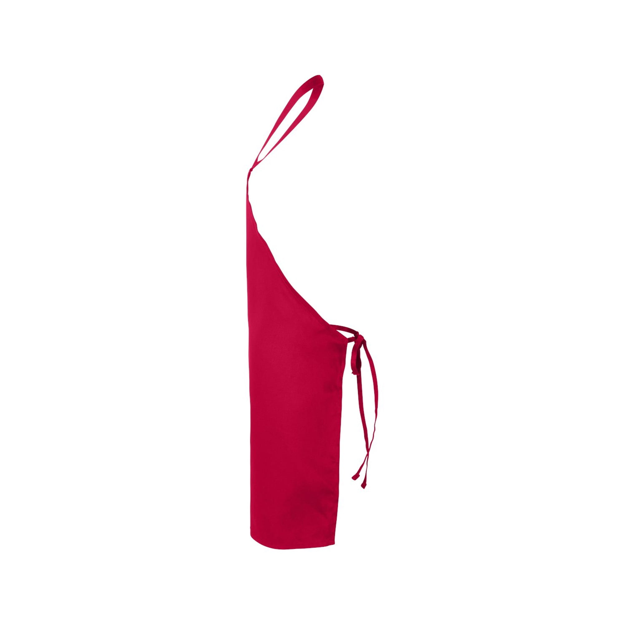 Q-Tees Butcher Apron - Adjustable Chef Bbq Aprons | 55/45 Cotton/polyester | Bulk Apron | Red | Pack of 4
