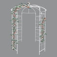 thumbnail image 5 of Metal Garden Arch Iron Garden Arbors Gazebo Diameter 81.3” x 114.2” High Birdcage Shape Iron Pergola Pavilion For Outdoor Wedding Ceremony Party Garden Events Lawn Backyard Decor, 5 of 8