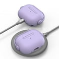 thumbnail image 2 of for Airpods case Clear,Shockproof Case for Airpods Pro 2nd Generation 2022 case,Full Protective Soft TPU Drop Protection Accessories Case with Keychain Charging Case for Women Girls Men,Lightpurple, 2 of 6