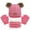 Hot Pink, variant on Pompotops 3 PCS Kids Winter Beanie Hat Gloves Scarf Warm Knit (Age 1-11 Years) Thick Ski Cap With PomPom And Scarf Gloves Set For Girls Boys, Blue, Winter Clearance
