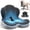 Dark + Light gray, variant on AMTPM Seat Cushion with Memory Foam Lumbar Support Pillow for Sciatica & Tailbone Pressure Relief Coccyx Pad for Office Chair, Car,Wheelchair,Home,Office