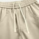 thumbnail image 4 of Pantalones largos para hombre, color liso, informales, lisos, a la moda, para exteriores, rectos, cortavientos, de poliéster, 4 of 6