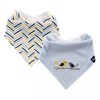 Hudson Baby Infant Boy Cotton Bandana Bibs 2pk, Blue Bird, One Size