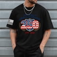 thumbnail image 2 of Rotm 4th Of July Shirts for Men Independence Day T Shirt Adult Short Sleeve Crew T-Shirt for Crafting Black,M, 2 of 5