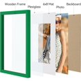 thumbnail image 2 of Vittanly Diploma Frame, Premium Material with Shatter Resistant Plexiglass, Display Pictures 6x8 with Mat or 8.5x11 without Mat, 8.5x11 Picture Frame for Wall or Table Top Display, Green, 1 Pack, 2 of 6