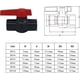 thumbnail image 3 of 20mm PVC Glue-on Valve, Ball Valve for Swimming Pool with Spherical Valve, 3 of 5