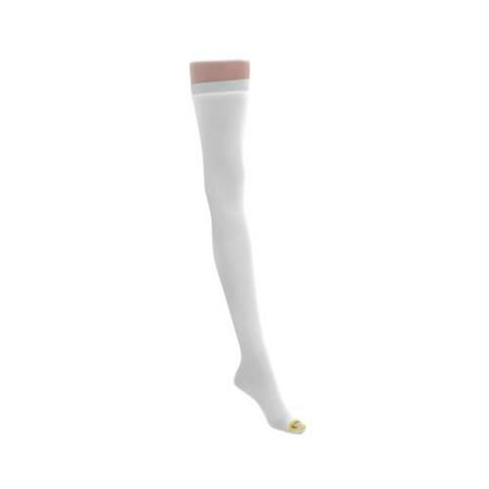 Medline EMS Thigh Length Anti-Embolism Stockings,White,Small MDS160828