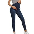 thumbnail image 2 of UJNDER Women's Maternity Jeans High Waisted Stretch Skinny Denim Comfort Fit Pull On Design Blue M, 2 of 9