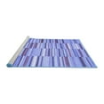 thumbnail image 2 of Ahgly Company Machine Washable Indoor Square Southwestern Blue Country Area Rugs, 7' Square, 2 of 4