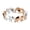 Photo Color, variant on Womens Two Tone Electroplated Elephant Ring with Geometric Design and Zircon Inlay European American Fashion Jewelry Gift for Her Animal Ring
