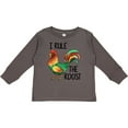 thumbnail image 3 of Inktastic Farmer I Rule The Roost Rooster Boys or Girls Long Sleeve Toddler T-Shirt, 3 of 5