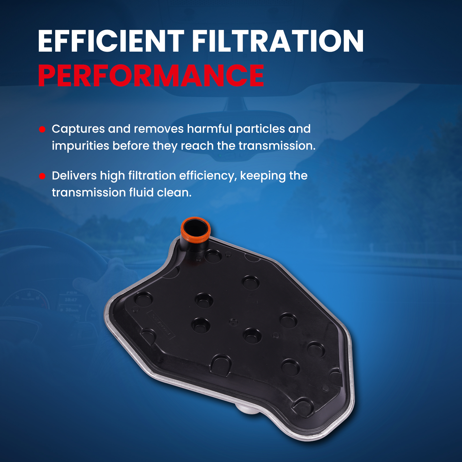 MOCA AUTOPARTS Automatic Transmission Filter Kit Fit for 2002-2014 Ford E-150 5.4L & 2013-2019 Blue Bird Vision School Bus 6.8L & 1996-2011 Lincoln Town Car 4.6L