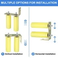 thumbnail image 4 of 4Pack Slide Gate Guide Roller, 6" Nylon Gate Support Rollers with Bracket, Yellow, 4 of 6