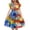 Multicolor A11, variant on Edvintorg Girls Flutter Sleeve Dress 4Th Of July Crewneck Party Dresses Ruffle Hem Lightweight Beach Dress Size 5-14