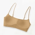 thumbnail image 6 of Zpanxa Wireless Bras for Women Push-up Breathable Thin Strap Seamless Bras Khaki 38BC, 6 of 7