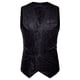 thumbnail image 1 of Camisa Botón para Hombre Color Coincidencia Casual Chaleco de Trabajo de Doble Pecho, Chaleco sin Mangas de Poliéster para Negocios, Traje Y Uso Diario, 1 of 4