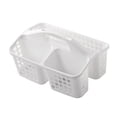 thumbnail image 4 of Cesta de ducha portátil, organizador de suministros de limpieza, herramienta práctica y duradera Blanco, 4 of 9