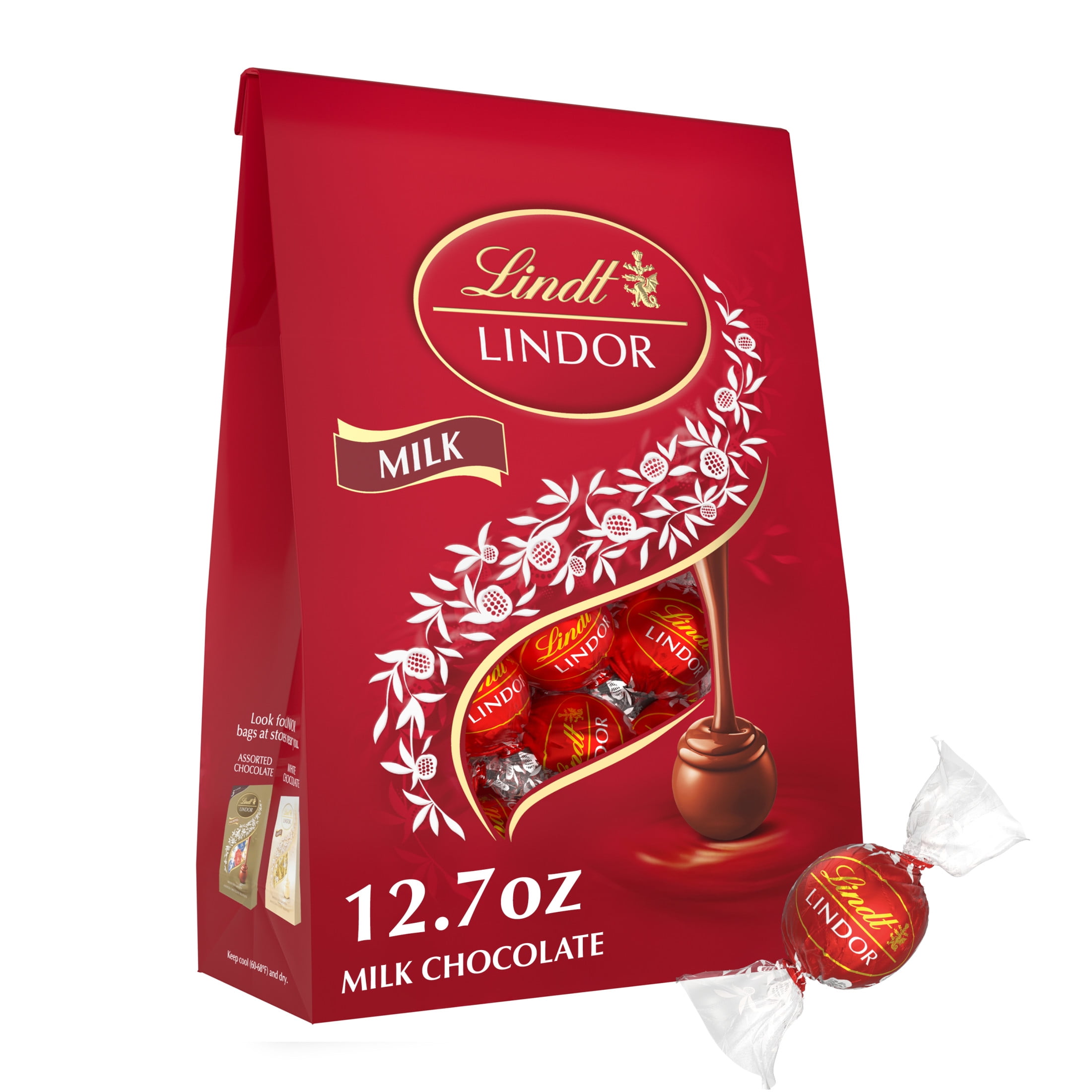 New Holiday Edition Lindt Lindor Milk Chocolate 6 Oz. Pack of 1