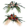 thumbnail image 1 of telón de fondo floral,Tarjeta de Bienvenida de Boda Decoración Artificial,Fondo decorativo de flores colgantes de flores de seda,Accesorios de arreglos de centros de mesa florales, 1 of 9