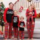 thumbnail image 1 of 2024 New Year's Costumes Mom Daughter Dad Son Matching Clothes Soft Loose 2 Pieces Pajamas Set Baby Romper Christmas Family Look, 1 of 4