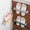 thumbnail image 3 of Moderno colgador de zapatillas de pared, autoadhesivo, sin perforaciones, organizador de toallas para cocina y baño., 3 of 5
