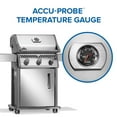 thumbnail image 6 of Napoleon Rogue 425 Propane Gas Grill, Stainless Steel, Durable 3-Burner Grill, 6 of 7