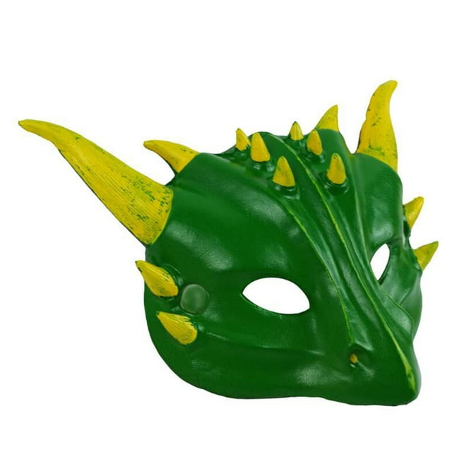 Kids Dragon Cosplay Face for Carnival Night Club Stage Performance Green