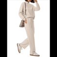 thumbnail image 2 of Conjuntos de 2 Piezas para Mujer, Sudadera, Ropa Informal de Viaje, Chándal de Pierna , Chándales Cómodos, Moda. Albaricoque S, 2 of 8