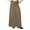 Army Green #004, variant on Mohiass Women Trendy Denim Maxi Skirt High Waist A-Line Frayed Hem Loose Long Jean Skirt Wine XL