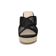 thumbnail image 6 of BLISSFUL STEP Women's Espadrille Platform Slide Wedge Sandals, 6 of 6