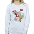 thumbnail image 3 of Tom & Jerry Womens Christmas Reindeer Sweatshirt, 3 of 4