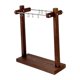 thumbnail image 1 of Organizador de collares, regalo para mujer, para colgantes y llaveros, estante de almacenamiento de escritorio Madera oscura de 42 cm, 1 of 9