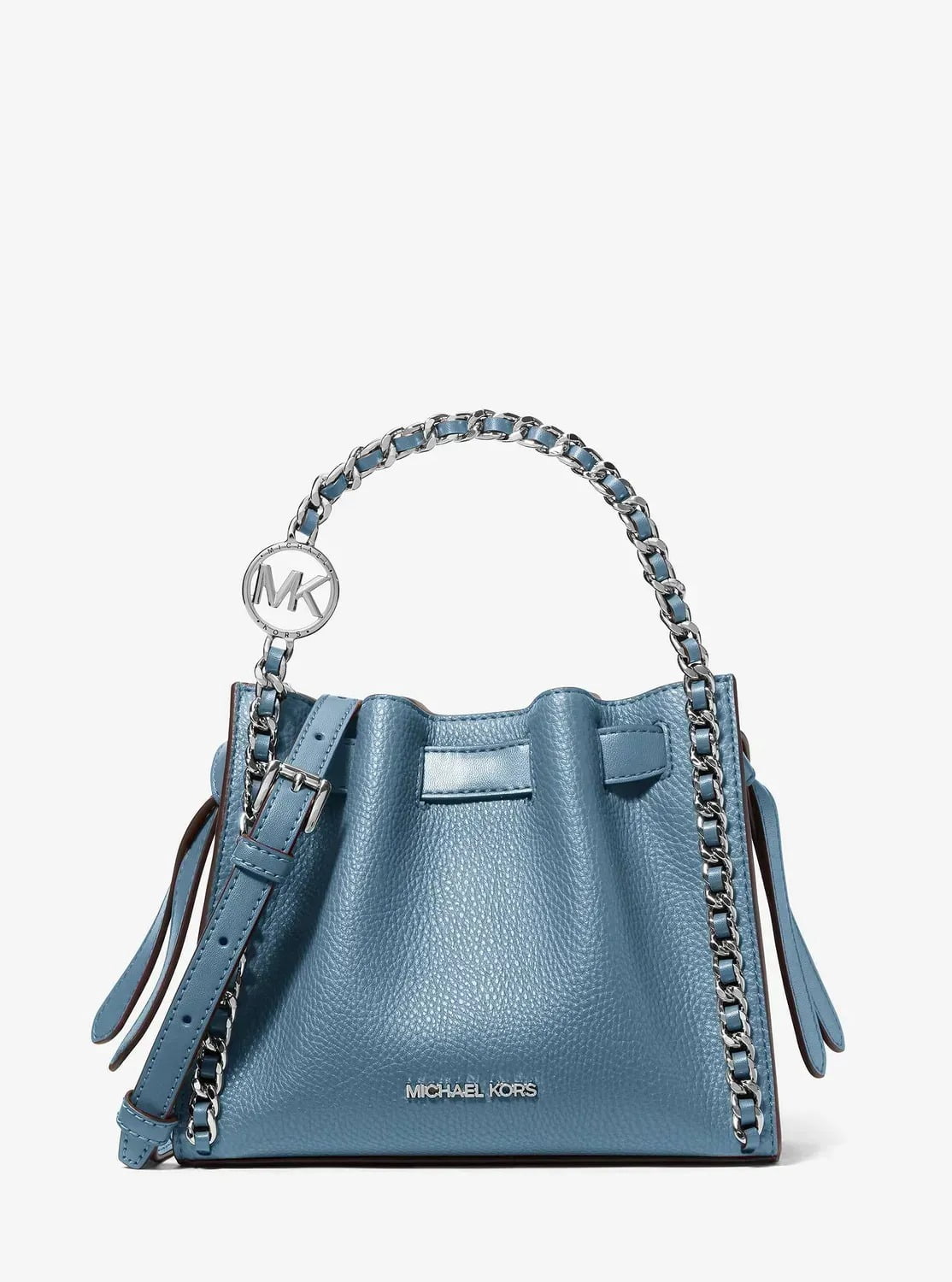 Michael Kors Outlet Christina Medium Signature Logo Messenger Bag